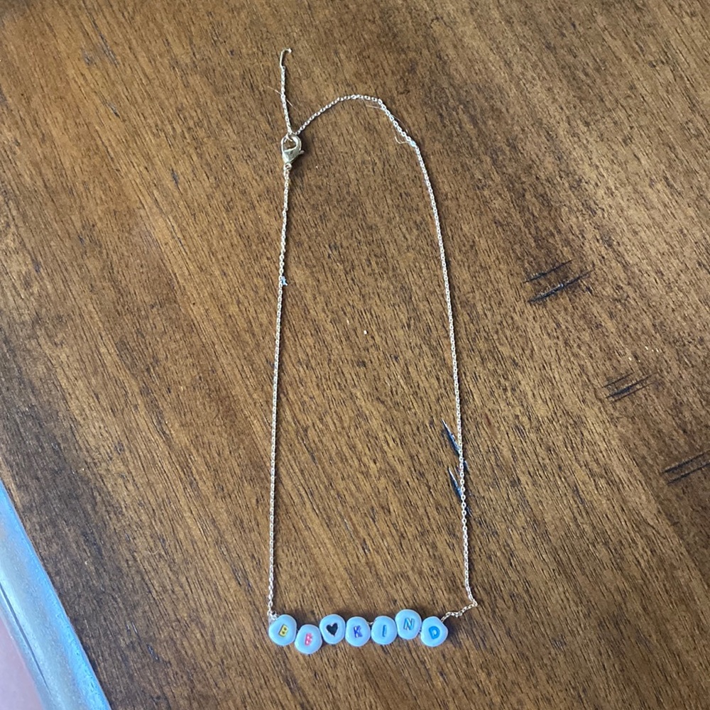 Be Kind Bauble Bar Necklace